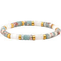 Bracelets Sixtystones Bracelet Perles Heishi Jaspe Bleu -XS-14cm Grenoble