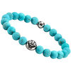 Bracelets Sixtystones Bracelet Boules Turquoise Pierres -Medium-18cm
