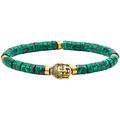 Bracelets Sixtystones Bracelet Heishi Malachite Bouddha-XS-14cm Grenoble