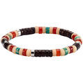 Bracelets Sixtystones Bracelet Heishi Jaspe Vert Imp&eacute;rial-enfant-12cm Multicolore Grenoble