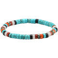 Bracelets Sixtystones Bracelet Perles Heishi Agate Noire-XS-14cm