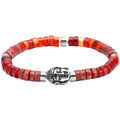 Bracelets Sixtystones Bracelet Heishi Agate Rouge-XS-14cm