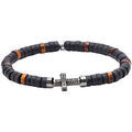 Bracelets Sixtystones Bracelet Heishi Tigre Croix Acier-XS-14cm Grenoble