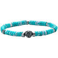 Bracelets Sixtystones Bracelet Heishi Jaspe Imp&eacute;rial Bleu -XS-14cm Multicolore Grenoble