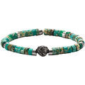 Bracelets Sixtystones Bracelet Heishi Jaspe Imp&eacute;rial Vert-XS-14cm Vert Grenoble