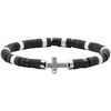 Bracelets Sixtystones Bracelet Heishi Agate Noire Turquoise-Small-16cm