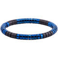 Bracelets Sixtystones Bracelet Heishi M&eacute;tal S&eacute;rie Acier Bleu -Small-16cm Grenoble