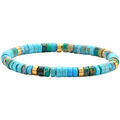 Bracelets Sixtystones Bracelet Perles Heishi Turquoise Jaspe -XS-14cm Grenoble