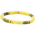 Bracelets Sixtystones Bracelet Perles Heishi En Jaspe Jaune -enfant-12cm