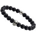 Bracelets Sixtystones Bracelet Boules Noir Onyx Pierres -Medium-18cm Grenoble