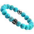Bracelets Sixtystones Bracelet Grosses Perles Turquoise -Large-20cm Grenoble