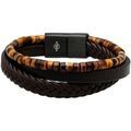 Bracelets Sixtystones Bracelet Heishi Jaspe Gris Mouchet&eacute;-Medium-18cm Noir Grenoble
