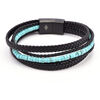 Bracelets Sixtystones Bracelet Heishi Jaspe Gris Mouchet&eacute;-Medium-18cm Noir