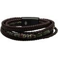 Bracelets Sixtystones Bracelet Heishi Jaspe Gris Mouchet&eacute;-XXL-22cm Noir Grenoble