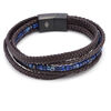 Bracelets Sixtystones Bracelet Heishi Jaspe Gris Mouchet&eacute;-Medium-18cm Noir