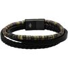Bracelets Sixtystones Bracelet Heishi Jaspe Gris Mouchet&eacute;-Medium-18cm Noir