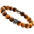 Bracelets Sixtystones Bracelet Grosses Perles Oeil de Tigre-Large-20cm Grenoble