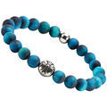 Bracelets Sixtystones Bracelet Boules ?il Tigre Bleu ?il -Medium-18cm Bleu Grenoble