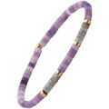 Bracelets Sixtystones Bracelet Perles Heishi 4 Mm Am&eacute;thyste -Medium-18cm Multicolore Grenoble