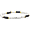 Bracelets Sixtystones Bracelet Perles Heishi 4mm Agate Noire -Small-16cm