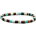Bracelets Sixtystones Bracelet perles heishi 4mm turquoise-Small-16cm Grenoble