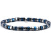 Bracelets Sixtystones Bracelet Acier Fantaisie H&eacute;matite Bleu -Medium-18cm Multicolore