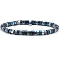 Bracelets sur Grenoble : Bracelets Sixtystones Bracelet Acier Fantaisie H&eacute;matite Bleu -Medium-18cm Multicolore