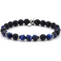 Bracelets sur Grenoble : Bracelets Sixtystones Bracelet Acier Pierres Naturelles -Medium-18cm