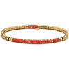 Bracelets Sixtystones Bracelet Acier Perles Heishi 4mm Jaspe -Medium-18cm