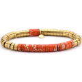 Bracelets Sixtystones Bracelet Acier Perles Heishi 6mm Jaspe -Small-16cm Grenoble