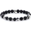 Bracelets Sixtystones Bracelet Acier Pierres Naturelles Agate -Medium-18cm