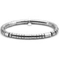 Bracelets Sixtystones Bracelet Acier Perles Heishi 6mm -Small-16cm Argent&eacute;