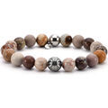 Bracelets Sixtystones Bracelet Acier Pierres Naturelles -Medium-18cm Grenoble