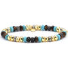Bracelets Sixtystones Bracelet Boules Oeil de Tigre Rouge-Medium-18cm