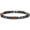 Bracelets Sixtystones Bracelet Boules Oeil de Tigre Rouge-Large-20cm Grenoble
