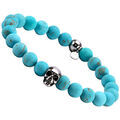 Bracelets Sixtystones Bracelet Boules Turquoise Pierres -Large-20cm