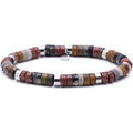 Bracelets Sixtystones Bracelet Acier Perles Heishi 6mm Pierre -Small-16cm Grenoble