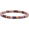 Bracelets Sixtystones Bracelet Perles Heishi Jaspe Rose -20 cm Grenoble