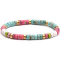 Bracelets Sixtystones Bracelet Tube Acier Dor&eacute;-20 cm Multicolore Grenoble