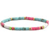 Bracelets Sixtystones Bracelet Perles Heishi Agate Noire-20 cm