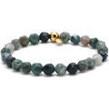 Bracelets Sixtystones Bracelet Boules Oeil de Tigre Rouge-Large-20cm