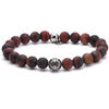 Bracelets Sixtystones Bracelet Perles 8mm Acier Pierres -Small-16cm