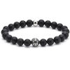 Bracelets Sixtystones Bracelet 8mm Acier Pierres Naturelles -Large-20cm
