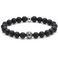 Bracelets Sixtystones Bracelet 8mm Acier Pierres Naturelles -Large-20cm Grenoble