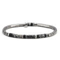 Bracelets Sixtystones Bracelet Perles Heishi 4mm Pierre Gris -Medium-18cm Grenoble