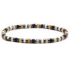 Bracelets Sixtystones Bracelet Perles Heishi Agate Noire-Large-20cm