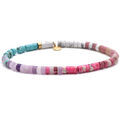 Bracelets Sixtystones Bracelet Perles Heishi Agate Noire-Large-20cm