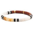 Bracelets Sixtystones Bracelet Perles Heishi Jaspe Jaune -20 cm