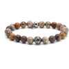 Bracelets Sixtystones Bracelet 8mm Acier Pierres Naturelles -Small-16cm