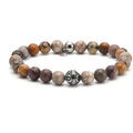 Bracelets Sixtystones Bracelet 8mm Acier Pierres Naturelles -Small-16cm Grenoble